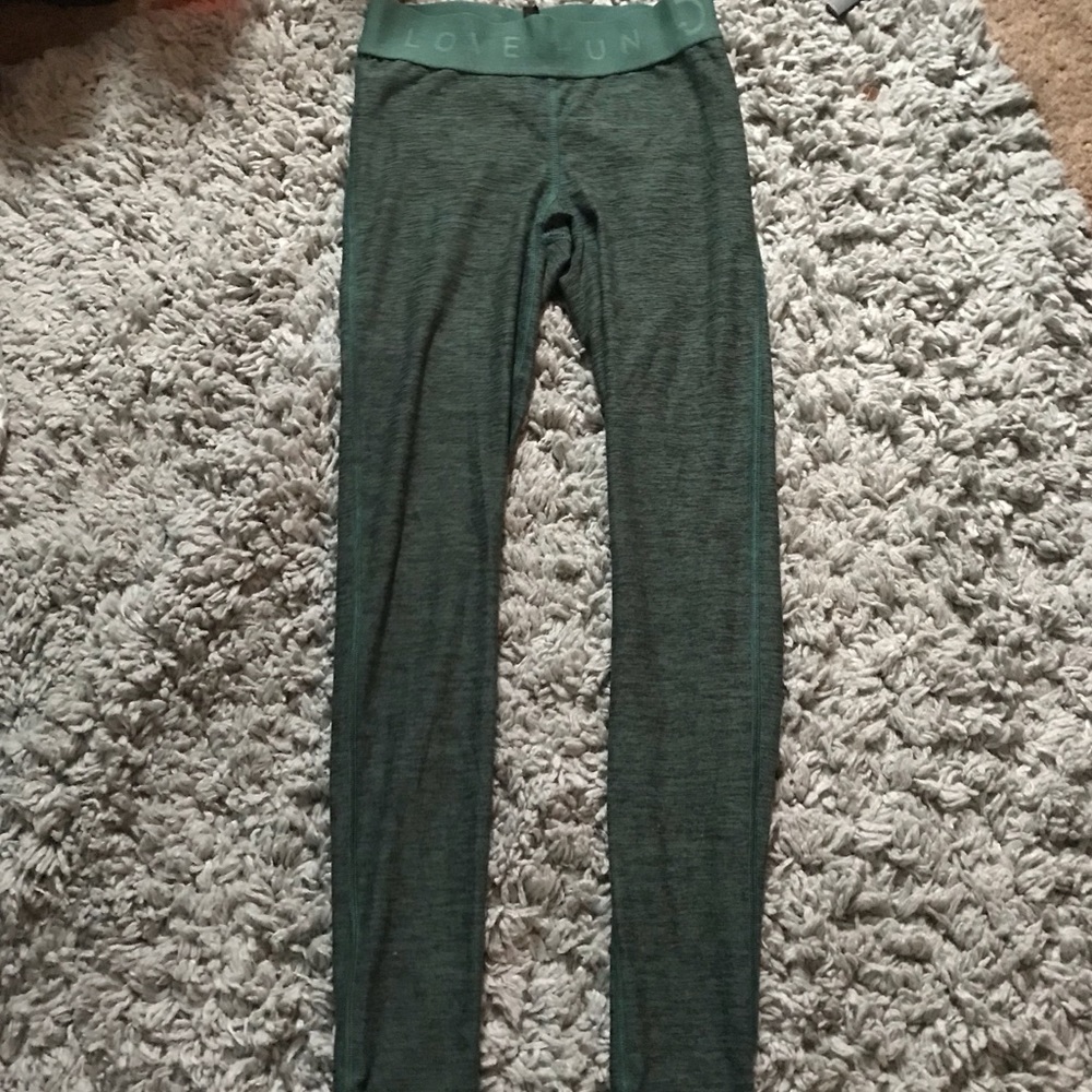 green workout leggings